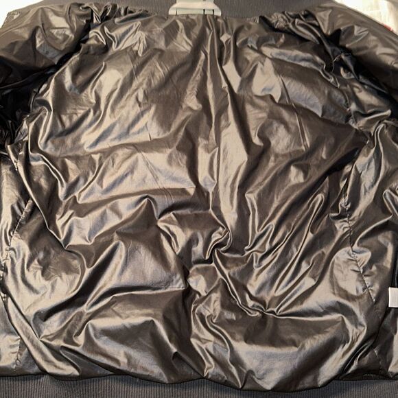 Athleta 1X Black Bomber Style Full Zip Puffer Winter Jacket - Picture 15 of 16